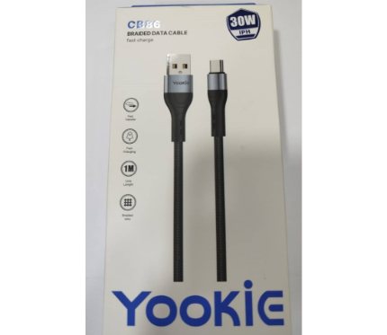 اكسسوار شواحن و كبلات Yookie Smart Charging IPH Cable CB86_ 30W Black
